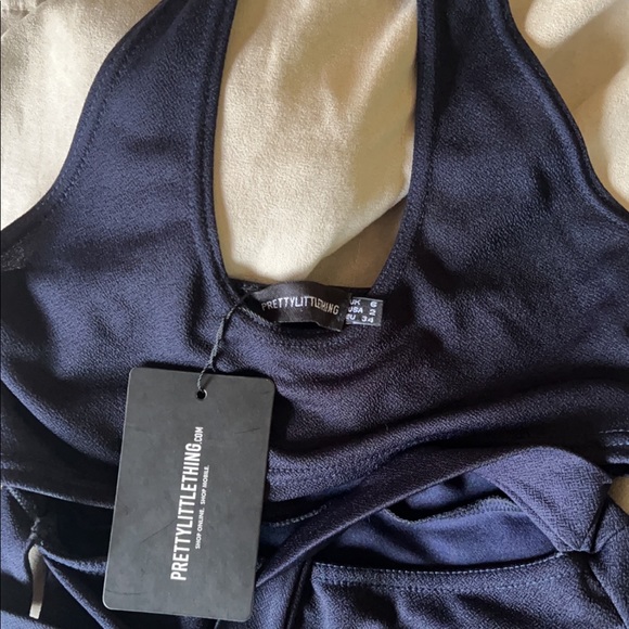 Prettylittlething navy blue dress - Picture 3 of 5